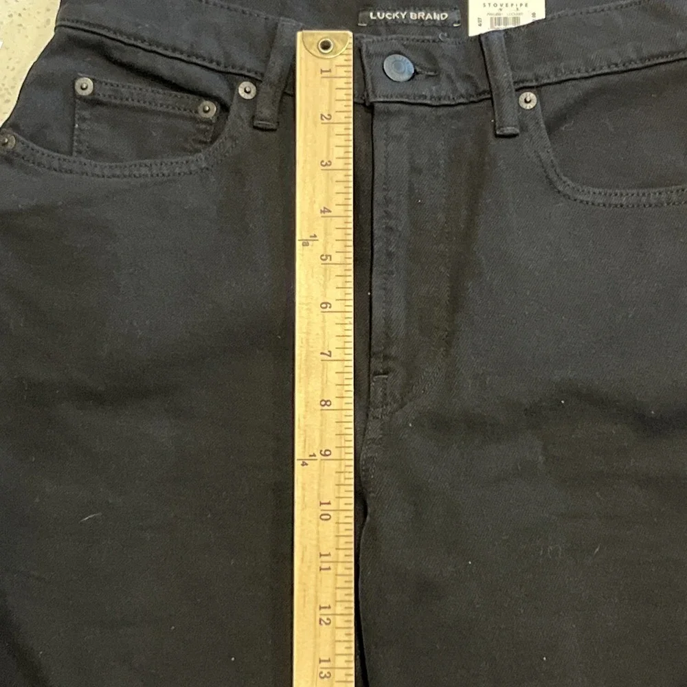 Lucky Brand Jeans Relaxed Stovepipe - Saturated Black Womens‎ 4/27 NWT